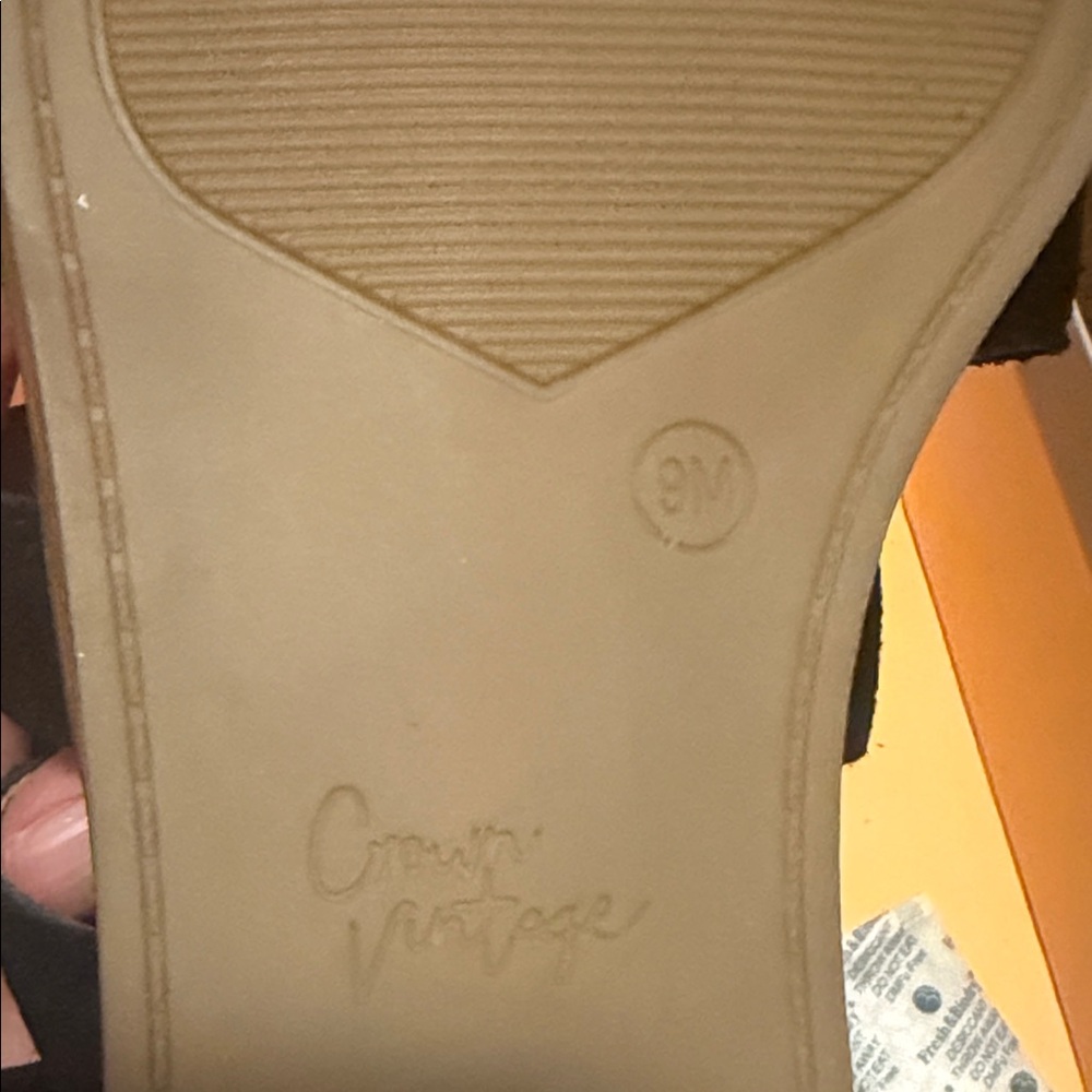 Crown Vintage Black Strappy Sandals - Picture 11 of 12